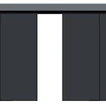 Roof Hanger Mechanism 3600mm Two movable doors Two fixed wooden doors Single-walled symmetrical construction Electric synchronized