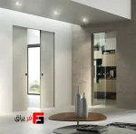 Roof Hanger Mechanism 5400mm Double Wooden Single Wall Doors Symmetrical Construction Electric Synchronized