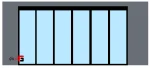 Single-wall linkage mechanism 7200mm six-door electric aluminum profile sliding door