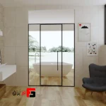 Swing Door Shower Cabin Mechanism and Profile