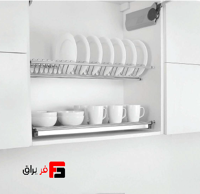 All-steel double-decker sink drainer