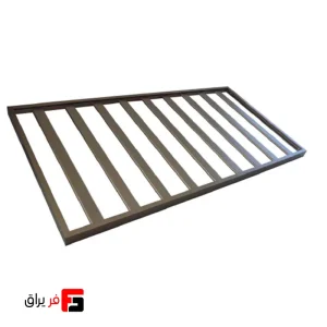 Aluminum LED shelf with bottle holder, brown color