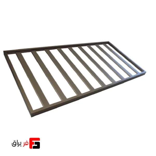 Aluminum LED shelf with bottle holder, brown color