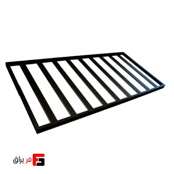 Aluminum LED shelf with bottle holder, matte black color