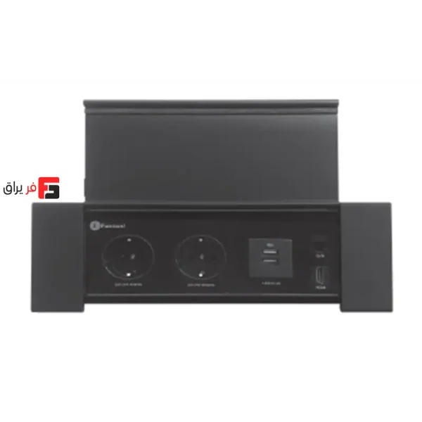 American Plus model electrical outlet with flip door