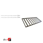 Champagne color aluminum LED bottle holder shelf