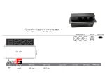 Elea model black rectangular lift-up power outlet