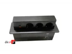 Elea model black rectangular lift-up power outlet