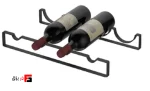 Flat bottle rack, black color, width 450mm