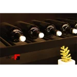 LED light, aluminum shelf, bottle holder, matte black color, with transformer, Plano model