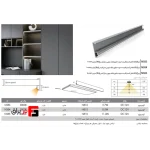 LED light inside the wardrobe and cabinet for the front of the wooden shelf, Elys model