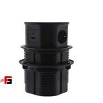 Lift-up electrical outlet, black color, model (Ceriq)