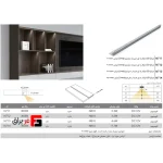 Linea recessed LED light with slanted light
