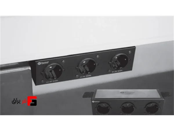 Office desk power outlet and under the air conditioning unit