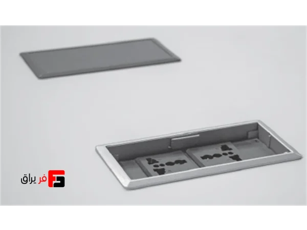 Pocket power outlet in 2 universal power sockets