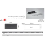 Pop-up power outlet with mechanical touch button 3 power sockets