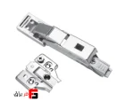 Premium 110 degree mirror hinge, surface mounted, clip-on