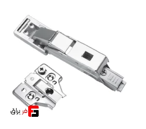 Premium 110 degree mirror hinge, surface mounted, clip-on