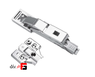 Premium 110 degree mirror hinge, surface mounted, clip-on