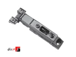 Premium titanium hinge, aluminum profile, 95 degrees