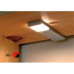 Rectangular LED flat ceiling light with mechanical button, Luna model