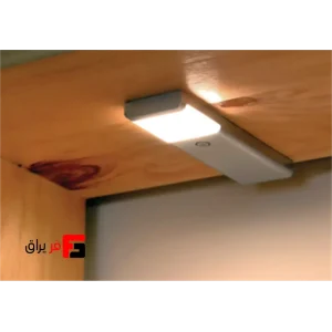 Rectangular LED flat ceiling light with mechanical button, Luna model