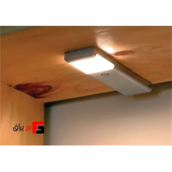 Rectangular LED flat ceiling light with mechanical button, Luna model