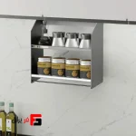 Spice rack between cabinets, 450mm wide