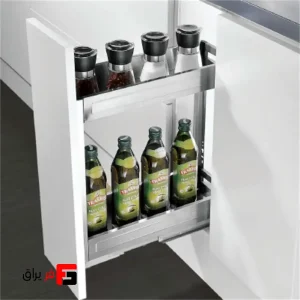 Super bottle holder under the steel plate, two-tier, floor rail with braces