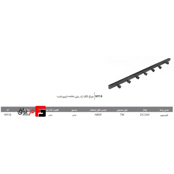Virolight 600mm LED Rail Rack Light