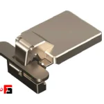 X2 concealed hinge, 100 degree aluminum profile, champagne color