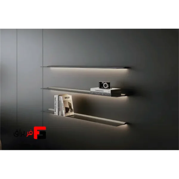 led-decorative-glass-shelf-light-fluxa-model-depth-210mm