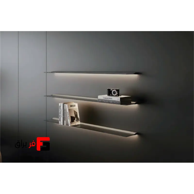 led-decorative-glass-shelf-light-fluxa-model-depth-210mm