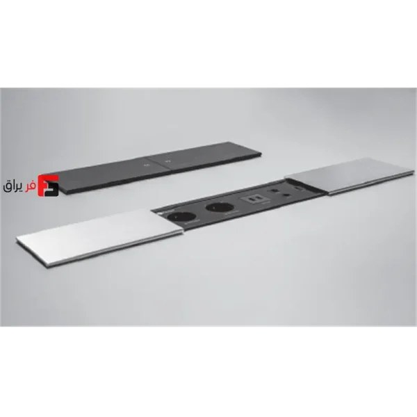 Slim Plus model double-sided sliding power outlet