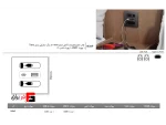 Charger hub with 800mm charging cable, black color, Teno model