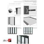 French style wardrobe and cabinet door profile, matte black color