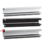 G profile handle, powder coated, length 480mm
