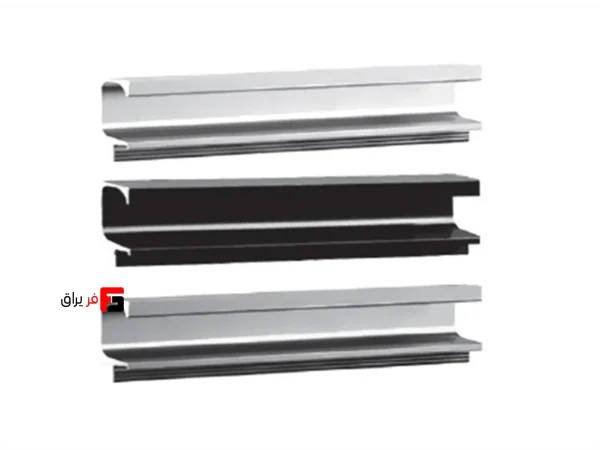 G profile handle, powder coated, length 480mm