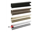 G-shaped ceramic profile handle, anti-scratch nano supermat anodized, length 3000mm