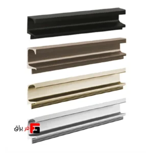 G-shaped ceramic profile handle, anti-scratch nano supermat anodized, length 3000mm