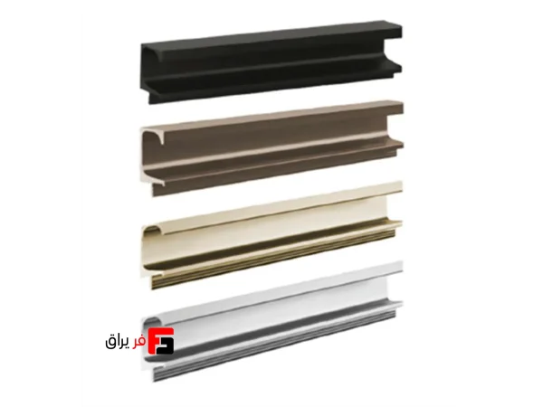 G-shaped ceramic profile handle, anti-scratch nano supermat anodized, length 3000mm