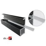 Glass retaining gasket for Italian style profile