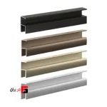 H-shaped ceramic profile handle, anti-scratch nano-ceramic, super matte anodized, length 3000mm