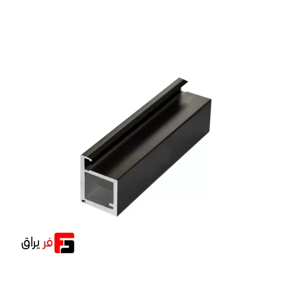 Italian style wardrobe and cabinet door profile, matte black color