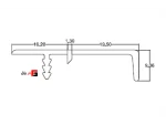 Linear profile handle, Linea model, length 1220mm