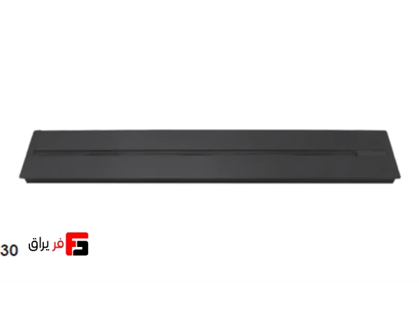 Magnetic rack in use with cut-to-size capability, ModuRack model, black color Magnetic rack in use with cut-to-size capability, ModuRack model, black color