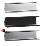Powder coated U-shaped profile handle, length 4800mm