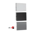 Powder coated aluminum footrest, height 100mm, length 6000mm