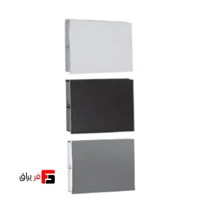 Powder coated aluminum footrest, height 100mm, length 6000mm