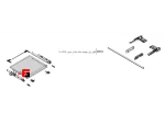 Rail lock with balance bar, width 1100mm